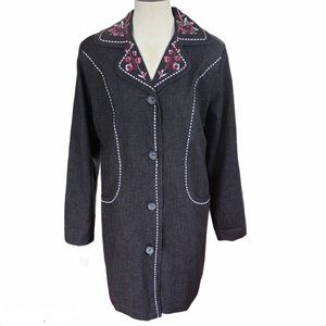 Susan Graver Charcoal Grey Jacket Size Small